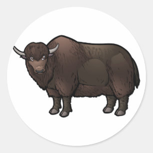 Yak Classic Round Sticker