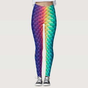 Yak Daks Original Design - 'Mardi Gras Mermaid' Leggings