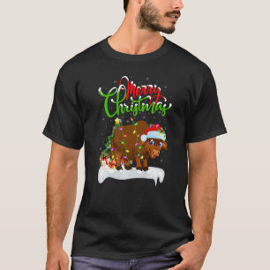 Yak  Xmas Decorations Santa Yak Christmas T-Shirt