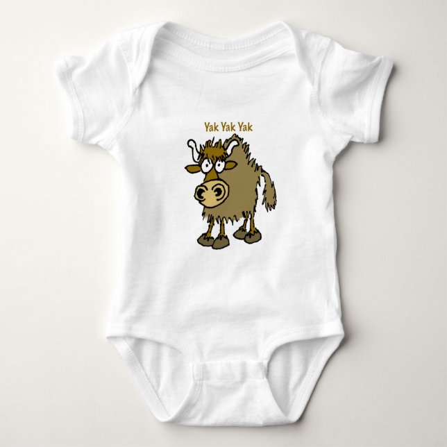 YAK YAK YAK Talking IS Life! Baby Bodysuit (Front)