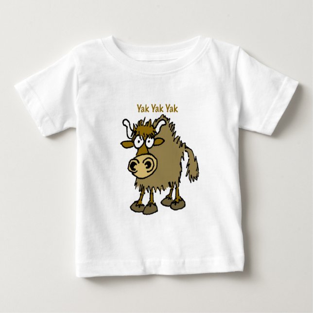 YAK YAK YAK Talking IS Life! Baby T-Shirt (Front)