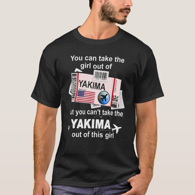Yakima Boarding Pass  Yakima Girl T-Shirt (Front)