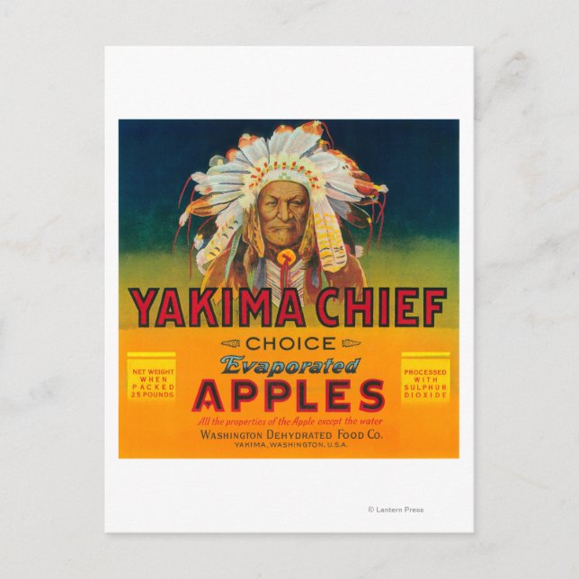 Yakima Chief Apple Label - Yakima, WA Postcard (Front)