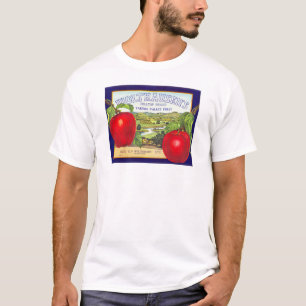 Yakima Valley Apples - Vintage Fruit Crate Label T-Shirt