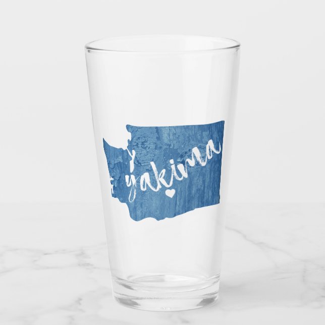 Yakima Washington Wood Grain Glass (Front)