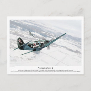 Yakovlev Yak-3 Postcard