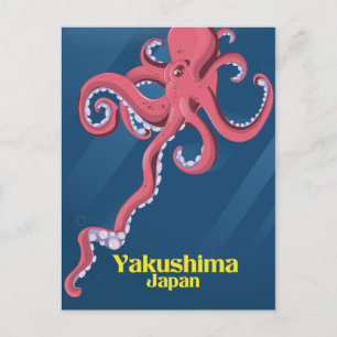 Yakushima Japan Travel poster Postcard