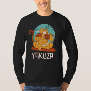 Yakuza Cat Gokudo Japanese Mafia Katana Japan Sake T-Shirt