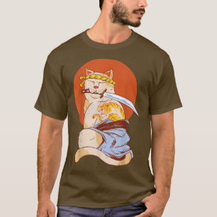 Yakuza Cat Japanese Samurai Sword Katana Japan Tig T-Shirt