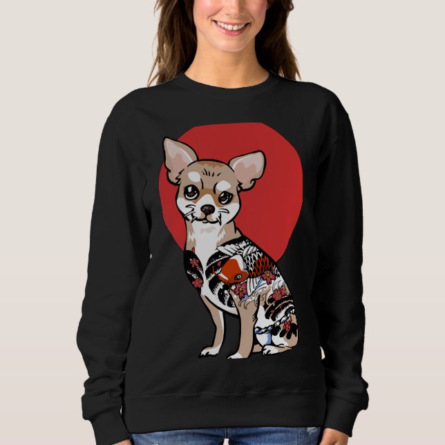Yakuza Chihuahua Sweatshirt (Front)