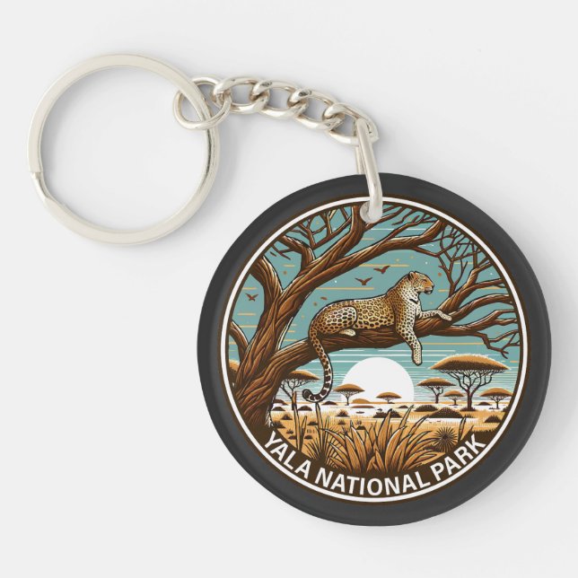 Yala National Park Sri Lanka Key Ring (Front)