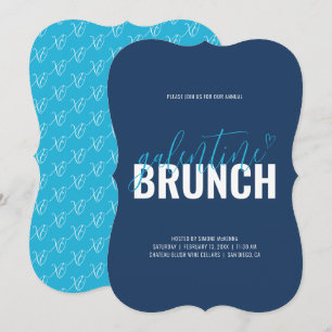 Yale Blue and Azure Event Celebration Invitation