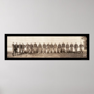 Yale Football Team Photo 1908 Poster