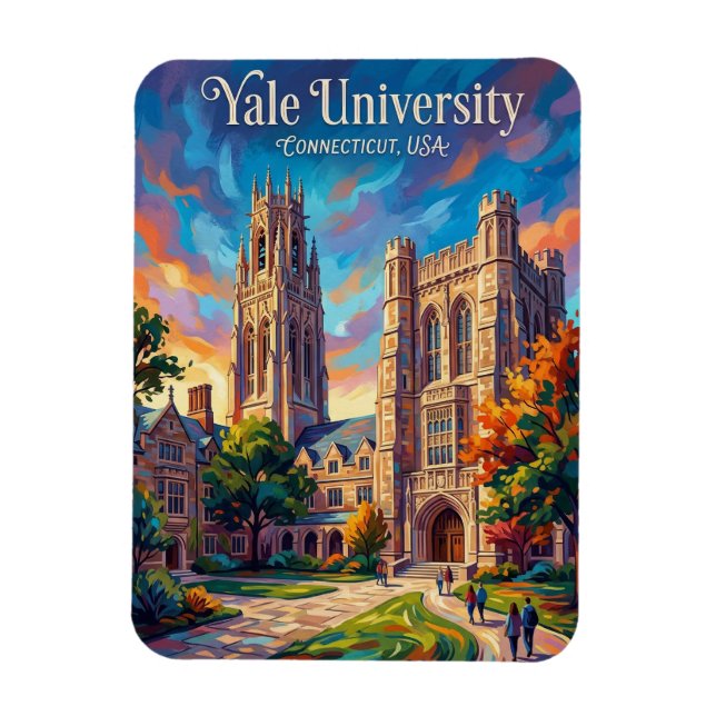 Yale University Connecticut Magnet (Vertical)