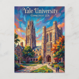 Yale University Connecticut Postcard
