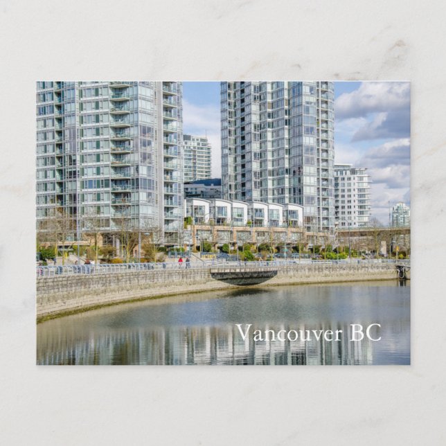 Yaletown City near the beach Vancouver BC Postcard (Front)