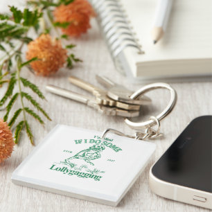 Y'all Mind If I Do Some Lollygagging, Funny Frog Key Ring