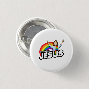 Yall need Jesus - Rainbow Jesus 3 Cm Round Badge