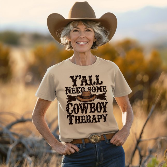 Y'all Need Some Cowboy Therapy T-Shirt (Creator Uploaded)