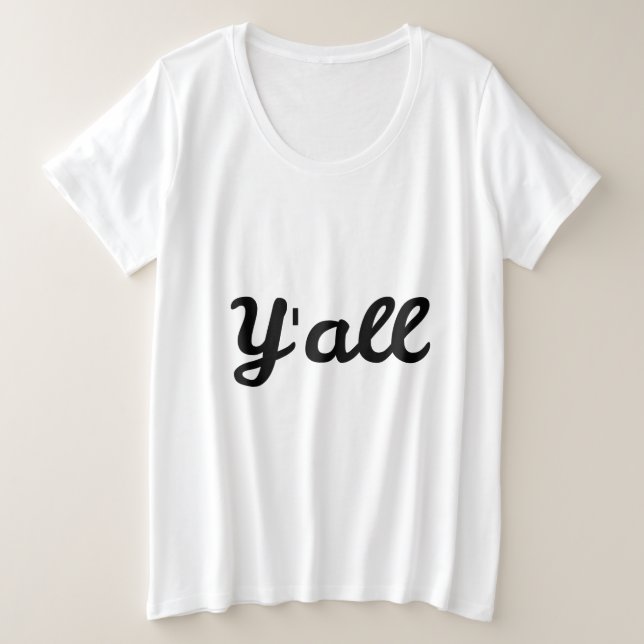 y'all plus size T-Shirt (Design Front)