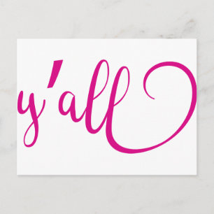 y'all postcard