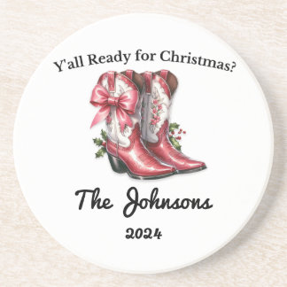 Y'all Ready for Christmas Coaster
