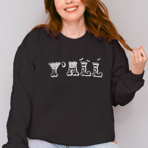 Y'all Western Halloween with Elf or Witch Shoes Sweatshirt