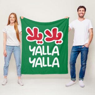 Yalla yalla fleece blanket