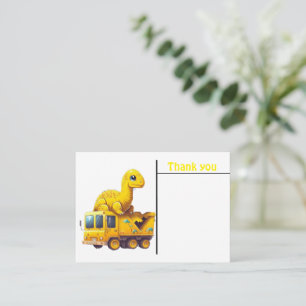 Yallow dinosaurs Kids Note Card