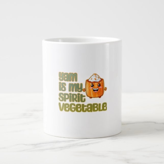 Yam Is My Spirit Vegetable Classic Large Coffee Mug (Front)