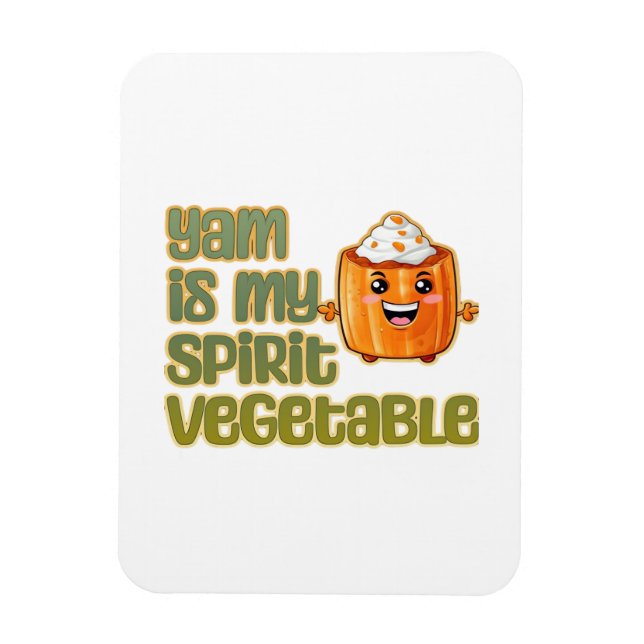 Yam Is My Spirit Vegetable Classic Magnet (Vertical)
