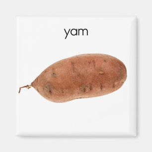 Yam Refrigerator Magnet