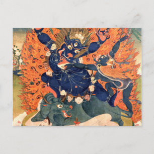 Yama Dharmaraja Buddhist Deity Postcard