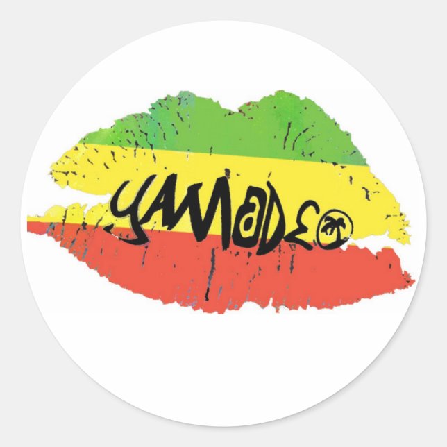 Yamadeo Kiss white STICKER (Front)