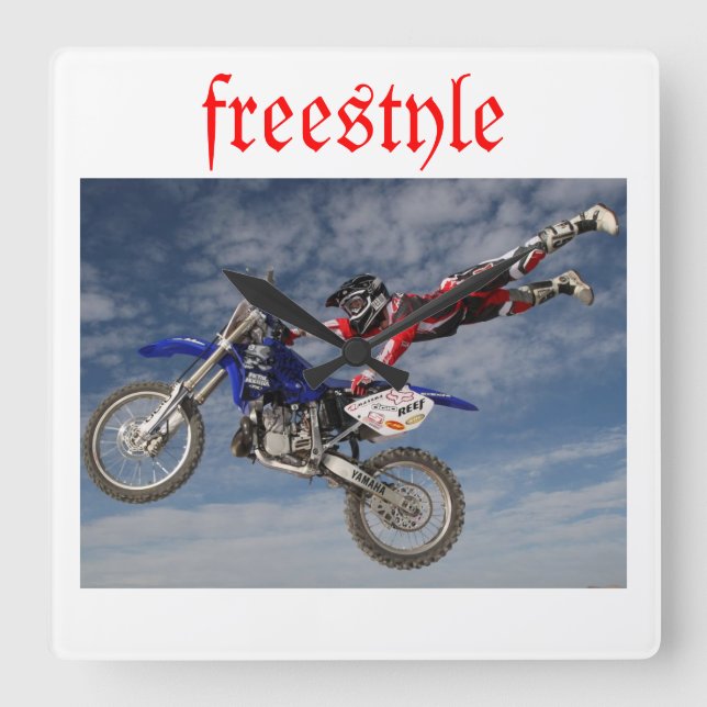 yamaha freestyle square wall clock (Front)