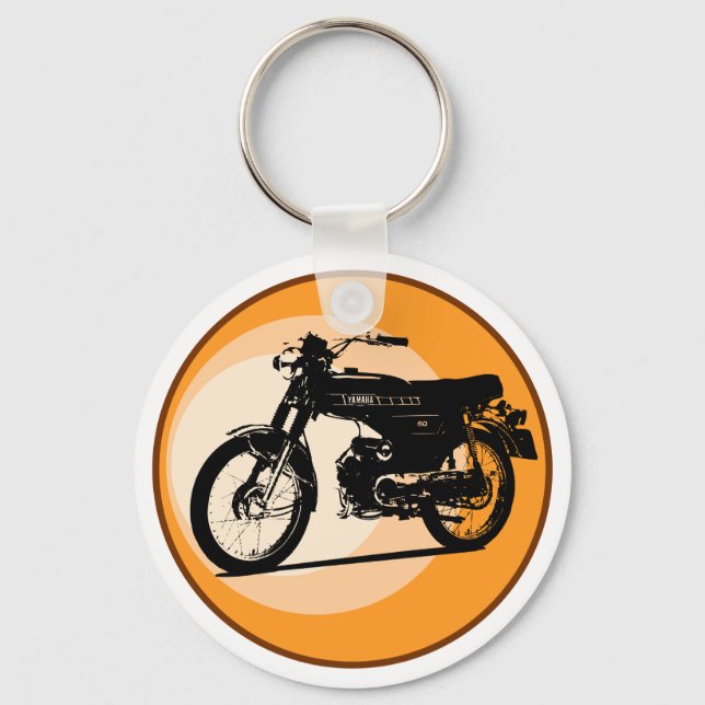Yamaha FS1E 'FIZZY' Classic moped Key Ring (Front)