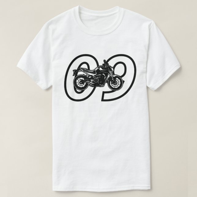 Yamaha MT-09 FZ-09 Motorcycle MT09 FZ09 T-Shirt (Design Front)