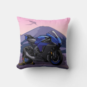 Yamaha R1 in the mountains Cushion