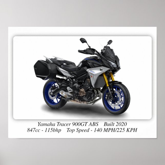 Yamaha Tracer 900 GT ABS Motorcycle - A3  Poster (Front)