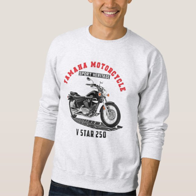 YAMAHA V STAR 250 Custom Designer Apparel T-Shirt Sweatshirt (Front)