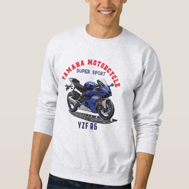 YAMAHA YZF R6 Custom Designer Apparel T-Shirt Sweatshirt (Front)