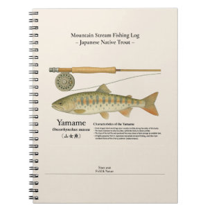 Yamame Mountain Stream Fishing Log Photo Notebook