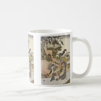 Yamauba and a Monkey, Shunsho, 1791 Mug