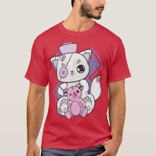 Yami Kawaii Arctic Fo Nurse For Anime Nu goth Menh T-Shirt