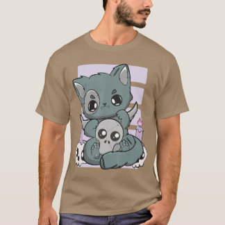 Yami Kawaii Chibi Anime Kitten Pastel Cat For Horr T-Shirt