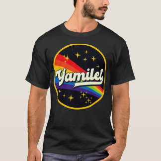 Yamilet Rainbow In Space Vintage Style T-Shirt