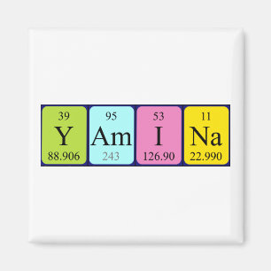 Yamina periodic table name magnet