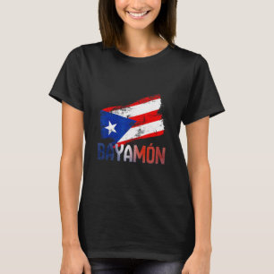 Yamón City Puerto Rico Flag Vintage Roots Boricua T-Shirt