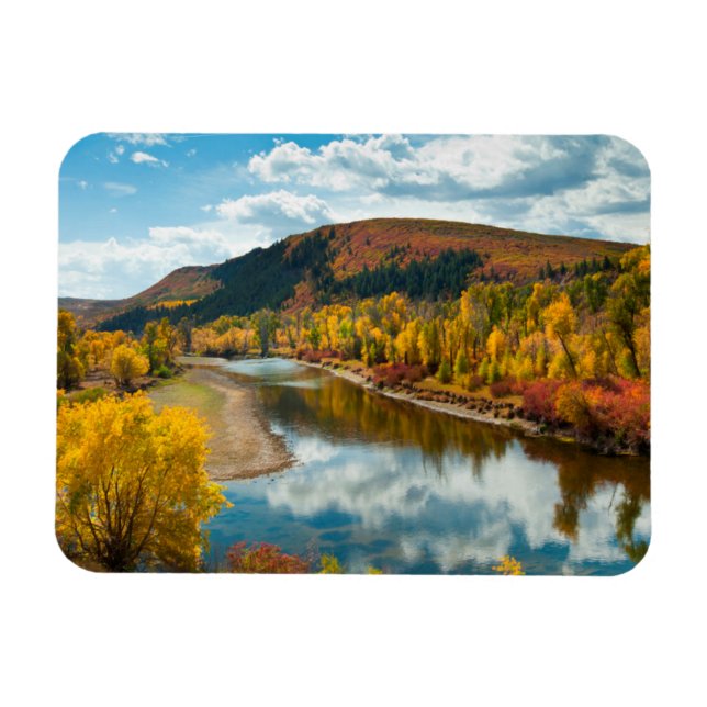 Yampa River In Autumn Magnet (Horizontal)
