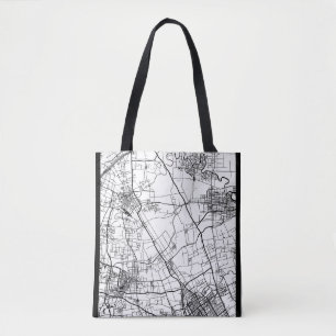 Yancheng China City Map Tote Bag